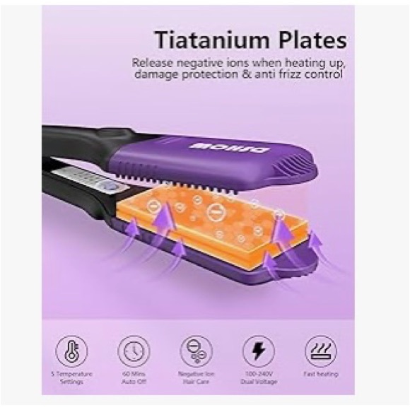 Purple Hair Crimper and Straightener - Picture 2 of 6